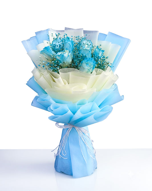 7Pc Ocean Rose Bouquet
