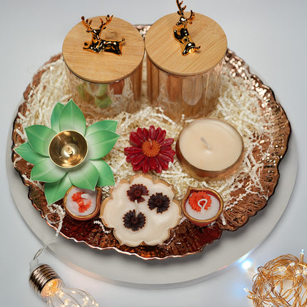 The Luxe Diya Tray