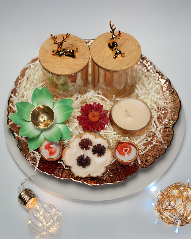 The Luxe Diya Tray