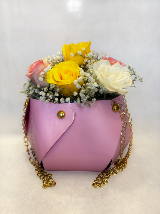 Mix Rose Bag Arrangement