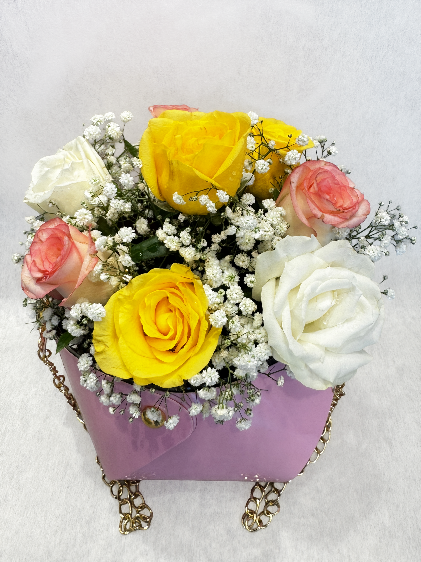 Mix Rose Bag Arrangement
