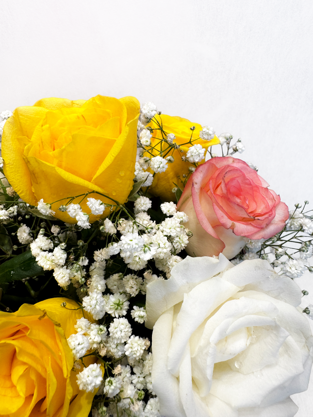 Mix Rose Bag Arrangement