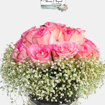 Blush Elegance Pink Rose Bouquet