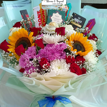 Luxury Chocolate & Floral Surprise Bouquet