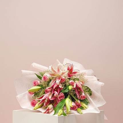 Pink Lily & Rose Luxury Bouquet