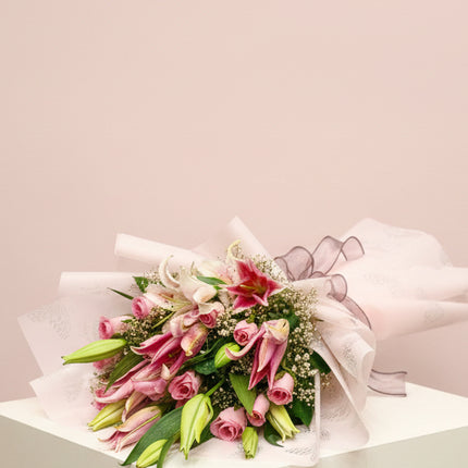 Pink Lily & Rose Luxury Bouquet