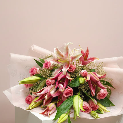 Pink Lily & Rose Luxury Bouquet