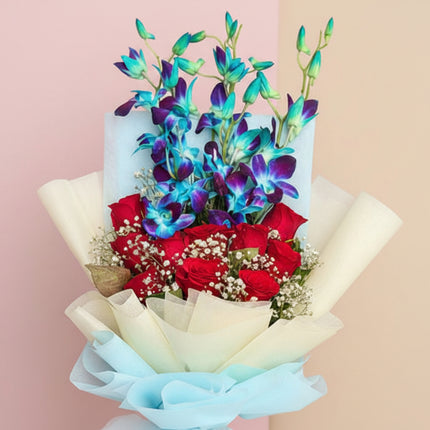 Rose Rose & Orchid Bouquet