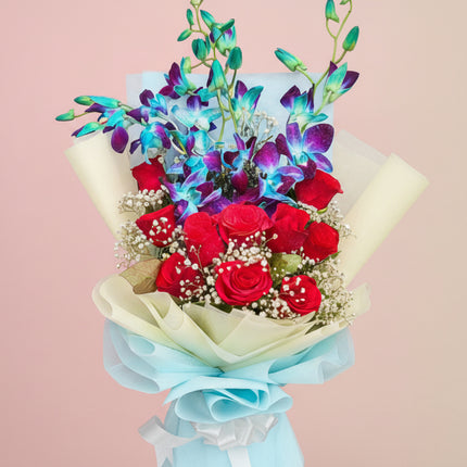 Rose Rose & Orchid Bouquet